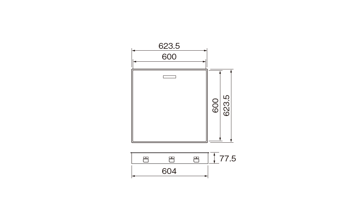高気密型床下点検口　SPF-R6060F12-DB／城東テクノ／600㎜×600㎜